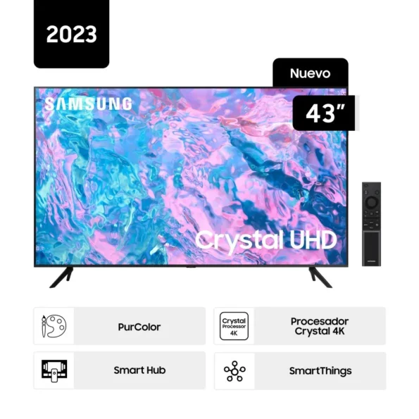Televisor Samsung 4K Ultra Hd 43" Smart Tv UN43CU7000GXPE